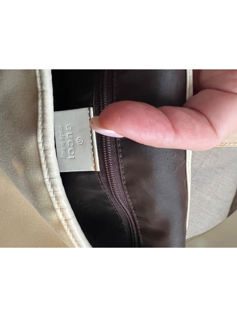 Gucci Jackie Nylon Shoulder Bag SHW & Leather Trim - Picture 13 of 16